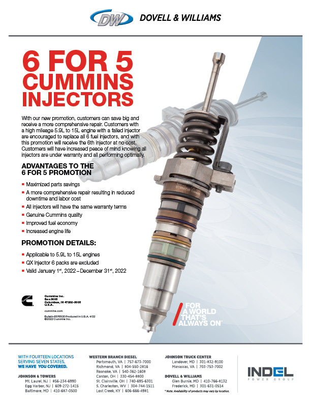 2022 Cummins Injectors and ReCon Extended Coverage Specials
